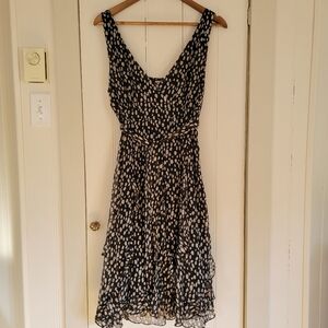 Midi dress black and white sixe M